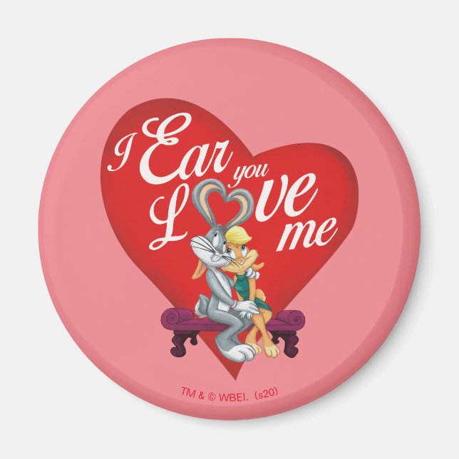 Íman BUGS BUNNY™ & Lola Bunny - Eu Ouço que Você Me Ama (Frente)