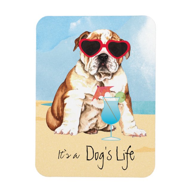 Íman Buldogue do verão (Vertical)