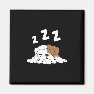 Íman Buldogue Dormindo Buldogue Pajama Diversão Buldogu