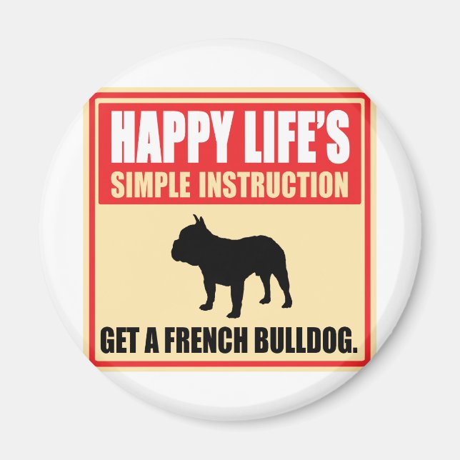 Íman Buldogue Francês (Frente)