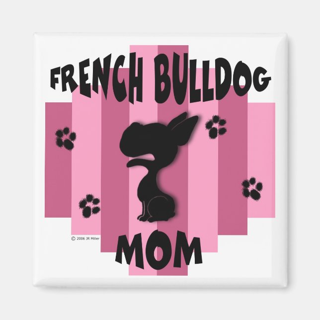 Íman Buldogue francês Mãe Magnet (Frente)
