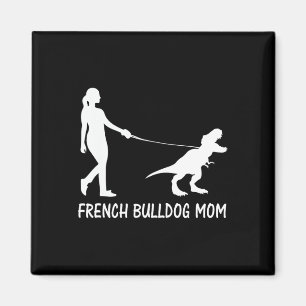 Íman Buldogue Mãe Francesa Mama Cachorro Dinossauro Mul