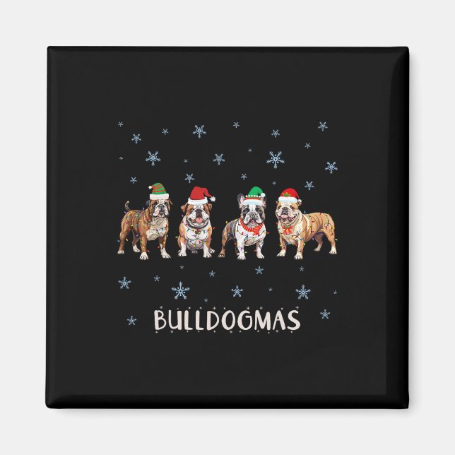 Íman Buldogue Natal (Frente)