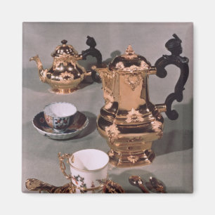 Íman Bule, açucareiro, pote do chocolate e caneca