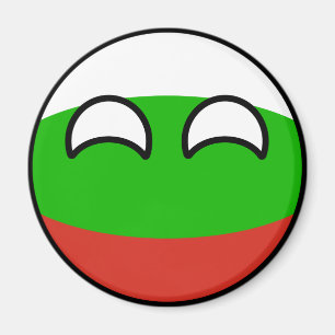 Íman Bulgária Geeky de tensão engraçada Countryball