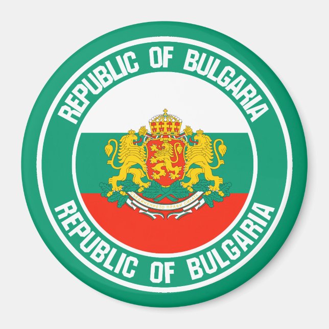 Íman Bulgária Round Emblem (Frente)