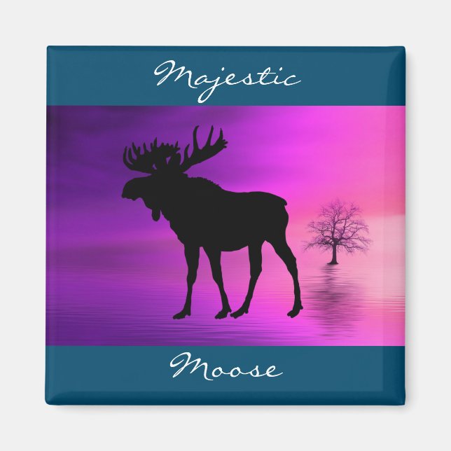 Íman Bull Moose Silhouette (Frente)