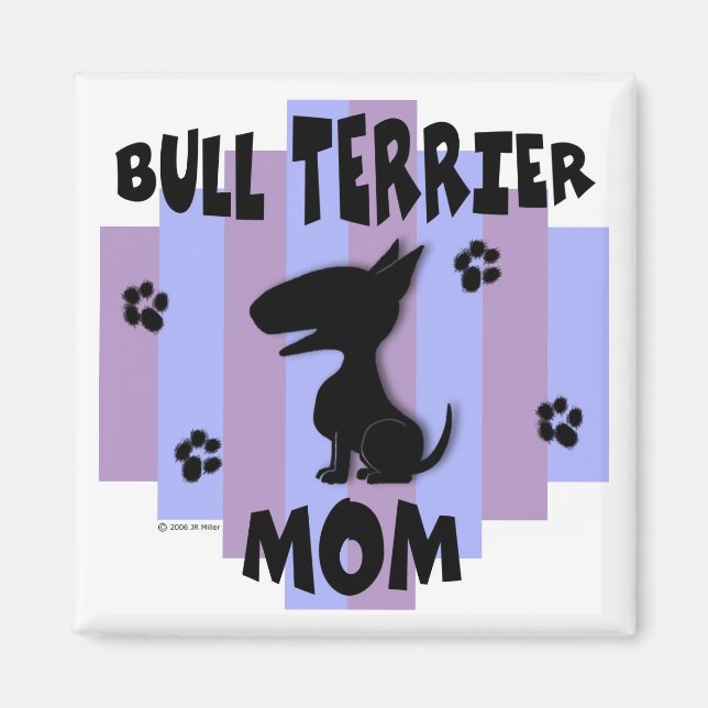 Íman Bull Terrier Mãe Magnet (Frente)