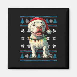 Íman Bull Terrier Papais noeis Xmas Luzes de árvore Nat