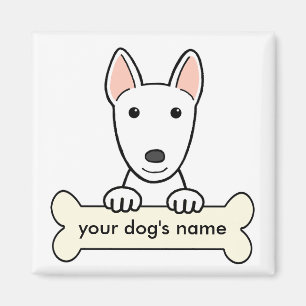 Íman Bull terrier personalizado