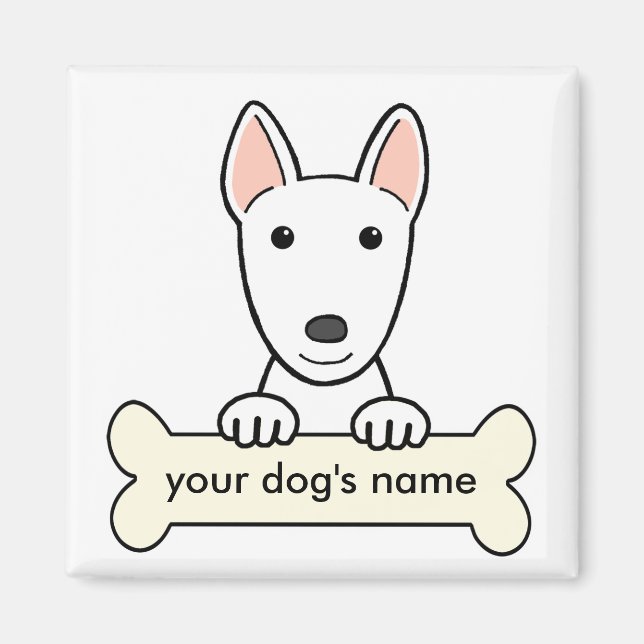 Íman Bull Terrier personalizado (Frente)