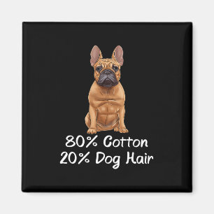 Íman Bulldog 80% Algodão 20% Pelo de Cachorro Frenchie