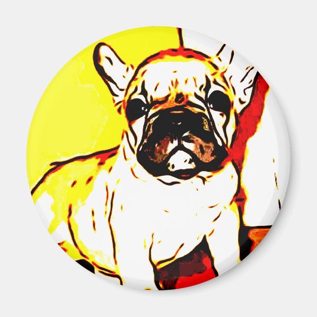 Íman Bulldog Art Francês (Frente)