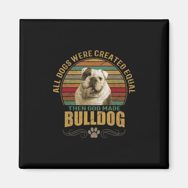 Íman Bulldog criado (Frente)