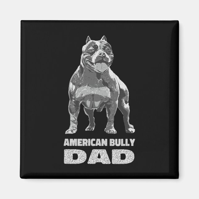 Íman Bulldog Dog Lover American Bully Pai (Frente)