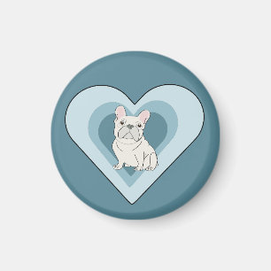 Íman Bulldog Francês Branco