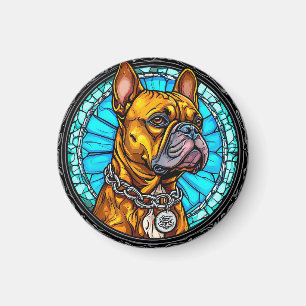 Íman Bulldog Francês em Design Ornamentado