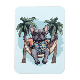 Íman Bulldog Francês em Top Havaiano