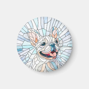 Íman Bulldog Francês - Frenchie - mosaico pastel