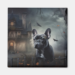 Íman Bulldog Francês Halloween Assustador