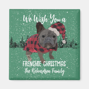 Íman Bulldog Francês Natal Personalizado Cachorro Frenc