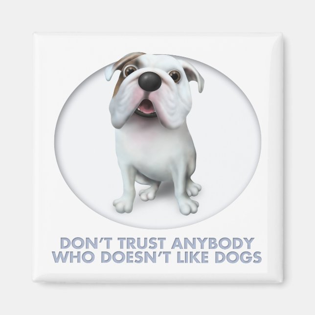Íman Bulldog (Inglês) Trust (Frente)