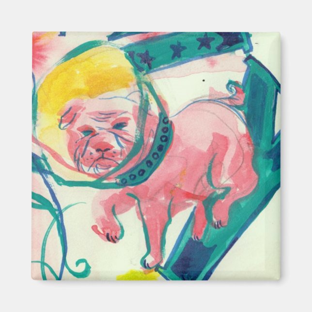 Íman Bulldog - Magnet (Frente)