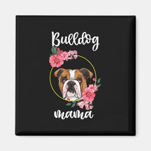 Íman Bulldog Mama Floral