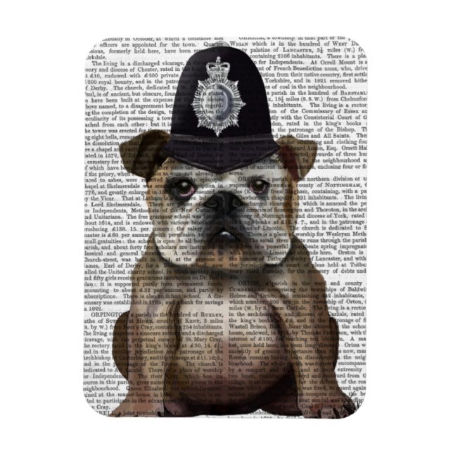 Íman Bulldog Policeman (Vertical)