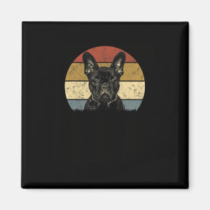Íman Bulldog Retro Vintage 60s 70s Diversão Frenchie Lo