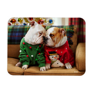 Íman Bulldogs de Natal em Suéteres