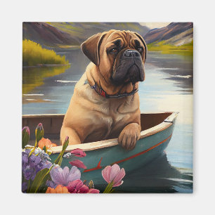 Íman Bullmastiff em um remo: Uma aventura cênica