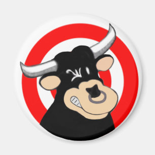 Íman BullsEYE de Bull dos desenhos animados