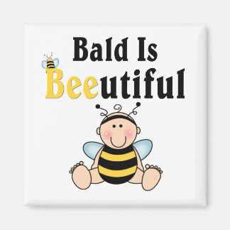Íman Bumble Baby Bee Bald é Belo