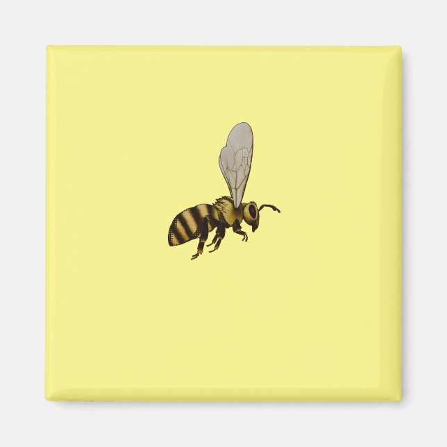 Íman Bumble Bee Imã de geladeira (Frente)