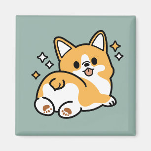 Íman Bumbum Primeiro, Vamos Nap - Bumbum Corgi Cute