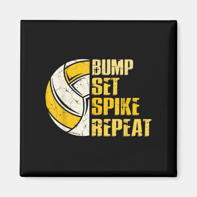 Íman Bump Set Spike Repete Diversão De Voleibol (Frente)