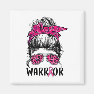 Íman Bun Gles usa guerreiro rosa Conscientização do Cân