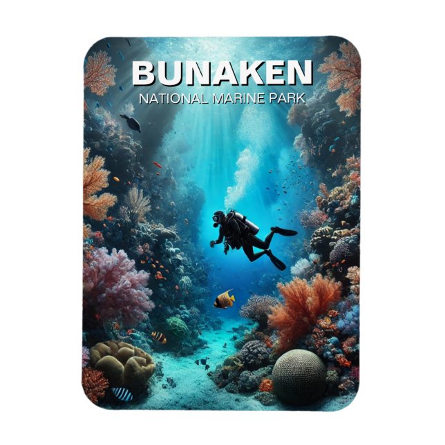 Íman Bunaken Indonesia Scuba Diver (Vertical)