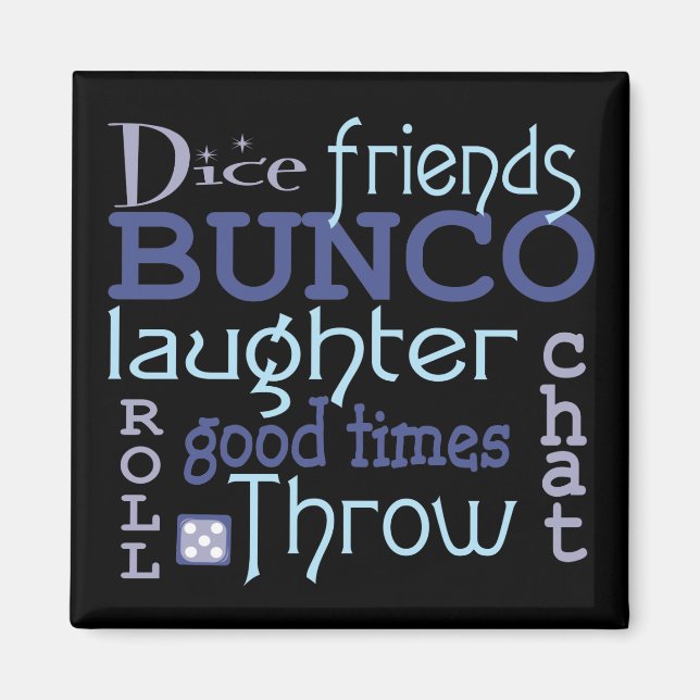 Íman Bunco Friends Modern Game Night Dice (Frente)