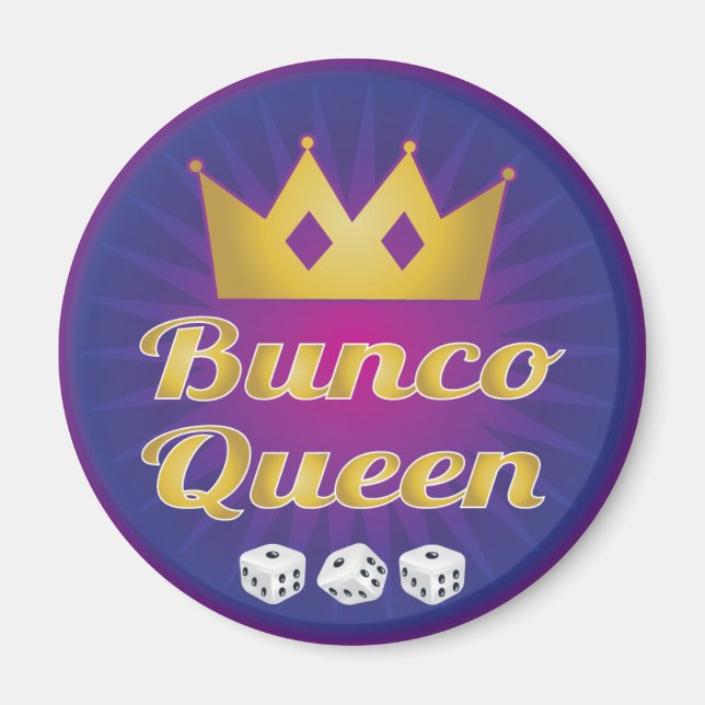 Íman Bunco Queen Crown e Dice (Frente)