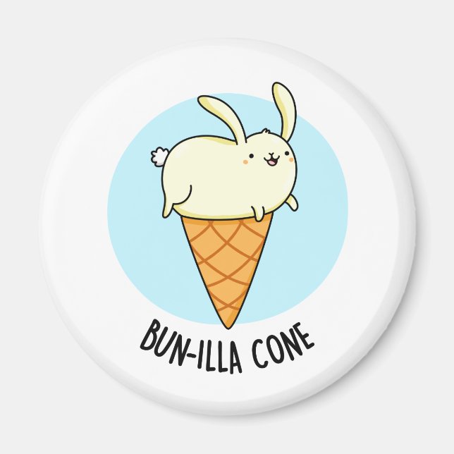 Íman Bunnilla Cone Funny Bunny Vanilla Sorvete (Frente)