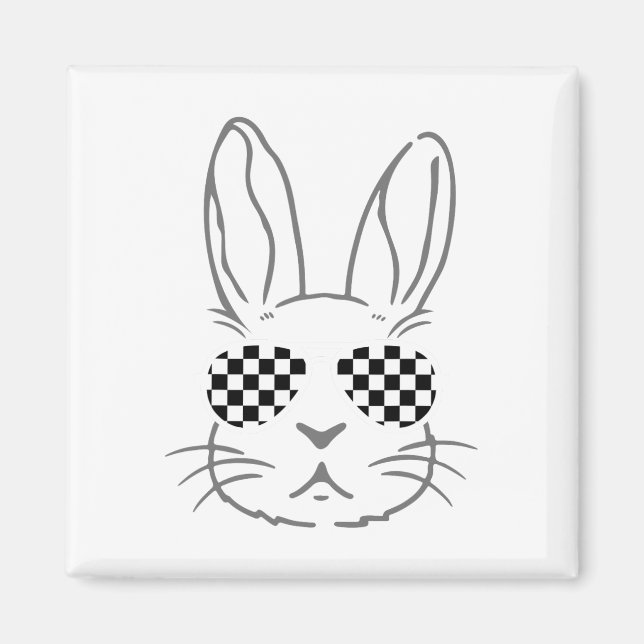 Íman Bunny Ears Retro Pulseira Engraçada Carro De Corri (Frente)