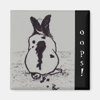 Bunny Go Oops Aco Magnet