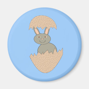 Íman Bunny Hatching from Egg Weirt Magnet