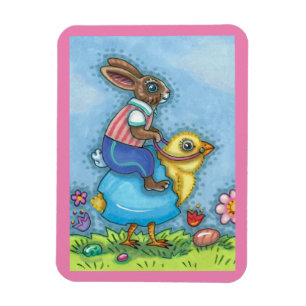 ÍMAN BUNNY LESTE CORTANDO PINTINHO EM OVOS AZUIS, WHIMS