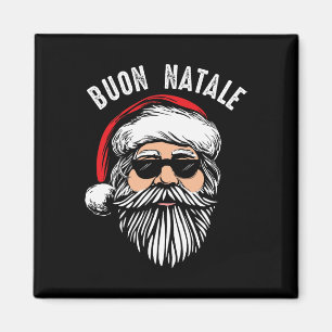 Íman Buon natale italiano santa claus babbo cristo engr