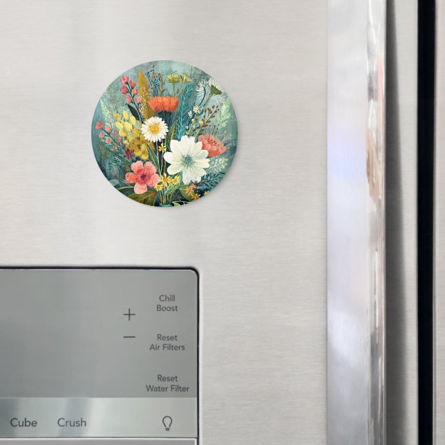 Íman Buquê Colorido de Primavera (In Situ (Fridge))