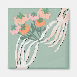 Íman Buquê de Abóbora de Esqueleto Chá de Noiva de Hall