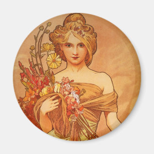 Íman Buquê de Alphonse (Alfons) Mucha